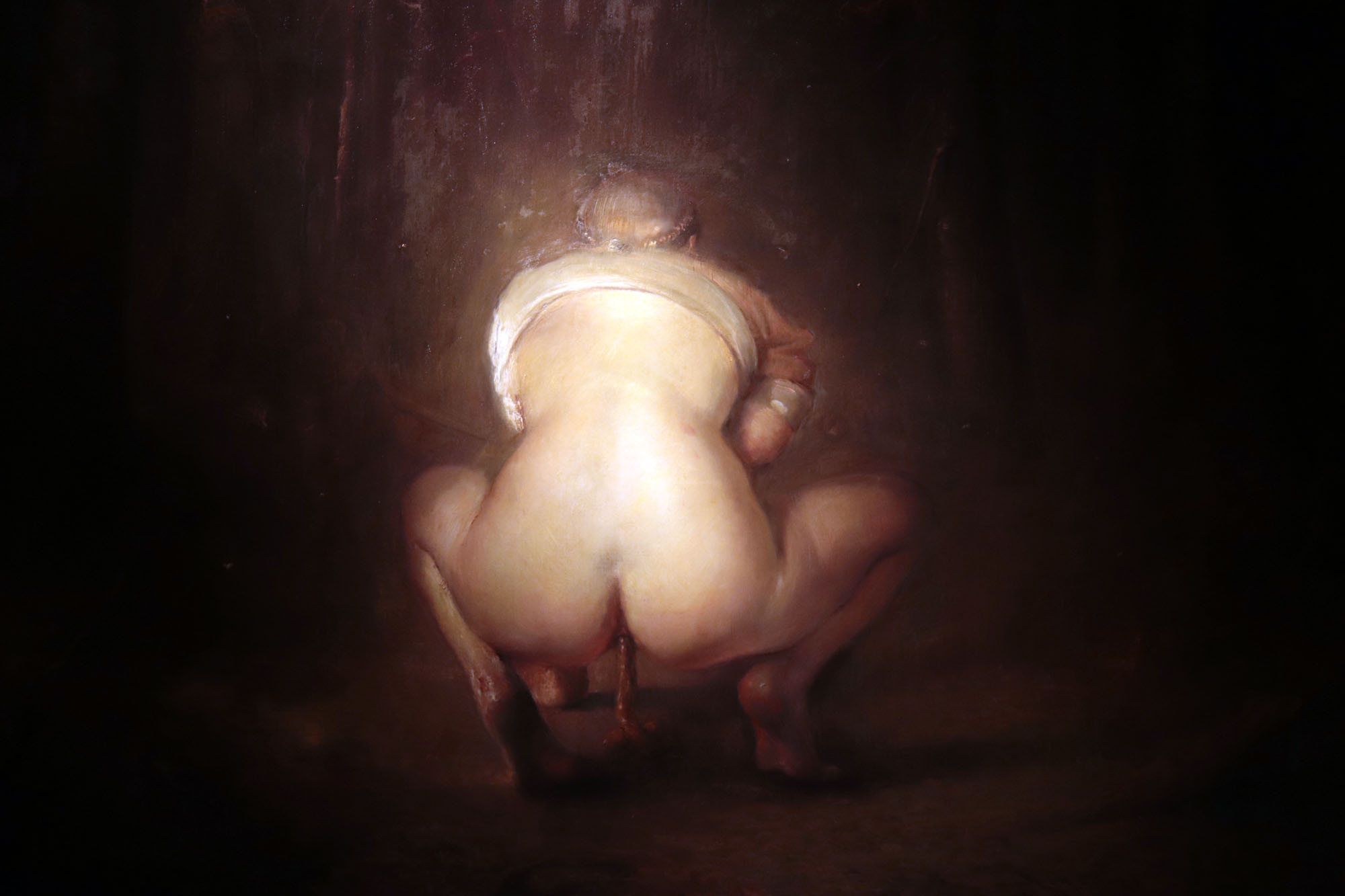 Odd Nerdrum, obraz z wystawy Malarz P&oacute;łnocy, fot. M. Kędzierski