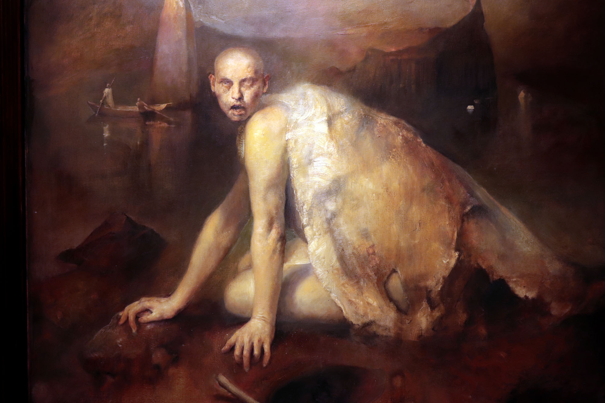 Odd Nerdrum, obraz z wystawy Malarz P&oacute;łnocy, fot. M. Kędzierski